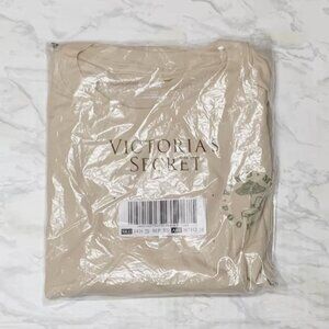 Victoria's Secret PINK Campus Cotton Tee Oversized Short-Sleeve T-Shirt Canvas